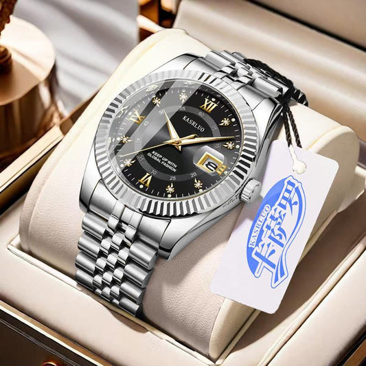 Men's non-mechanical Quartz log Watch fashion casual luminous.