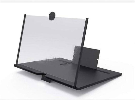 Mobile phone video amplifying screen.