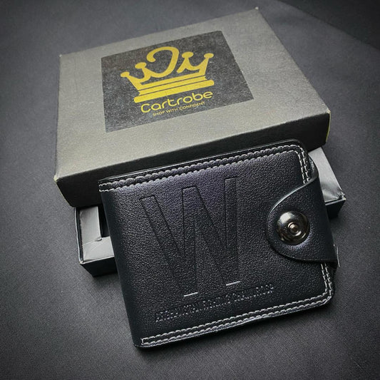 Men's Pu leather wallet with 6 card holder pockets.