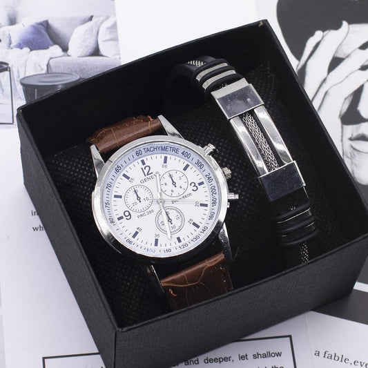 Blue light glass men wrist watch